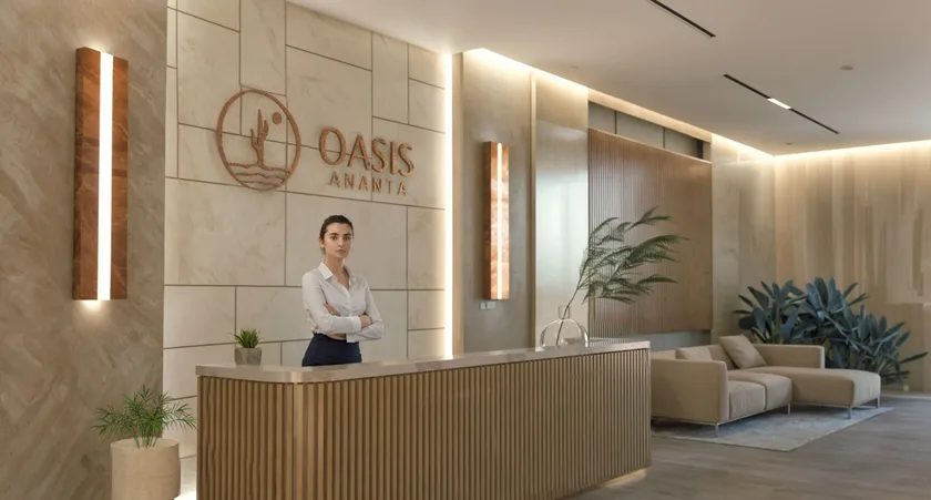 Oasis Ananta — lobby y recepción
