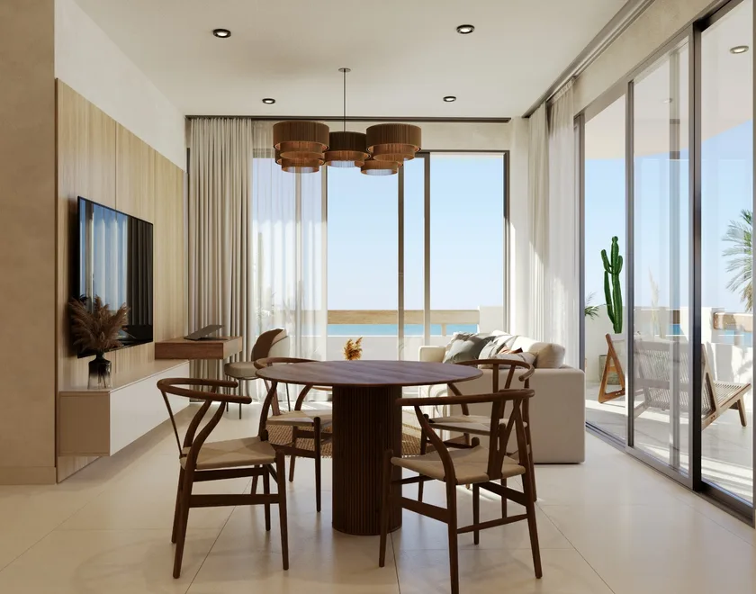 Oasis Ananta — comedor con vista al mar