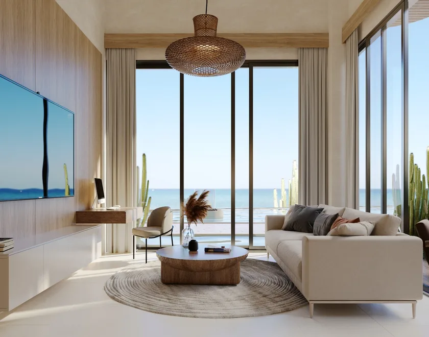 Oasis Ananta — sala con vista al mar
